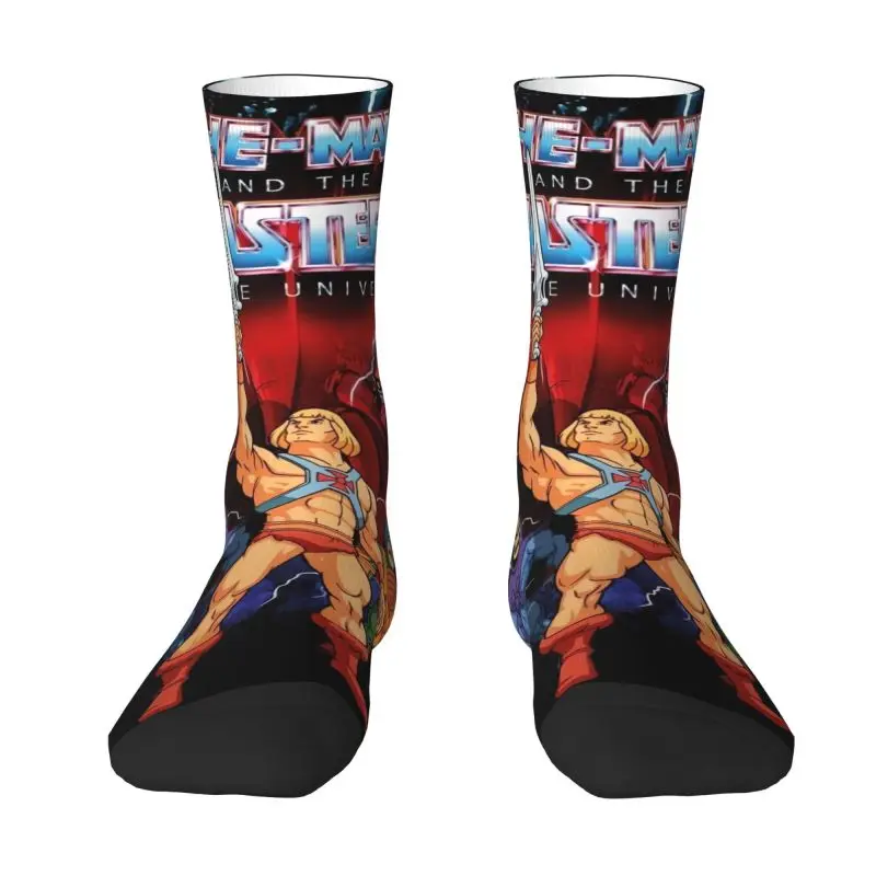 Милые носки He-Man Eternia для мужчин и женщин, теплые спортивные носки с 3D-принтом «Мастера Вселенной» для футбола