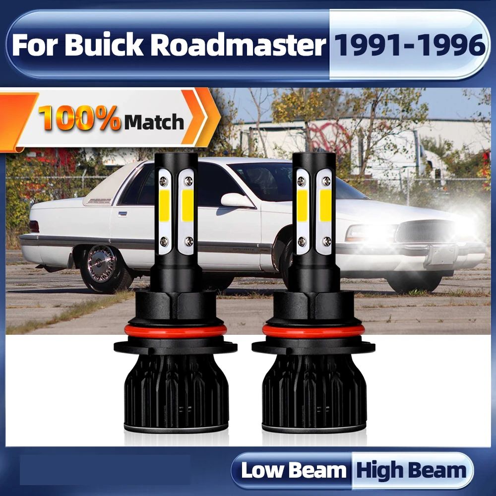 

20000LM 120W LED Canbus Car Headlights Bulbs 9004 HB1 Car Light 6000K Auto Lamp For Buick Roadmaster 1991-1993 1994 1995 1996