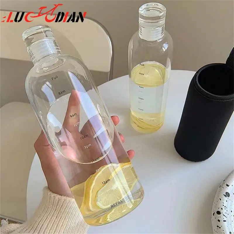 

Portable Gift Cup High Quality Time Scale Water Bottle 2023 Scale Cup Kitchen Gadgets Plastic Cup High Color Value Girl