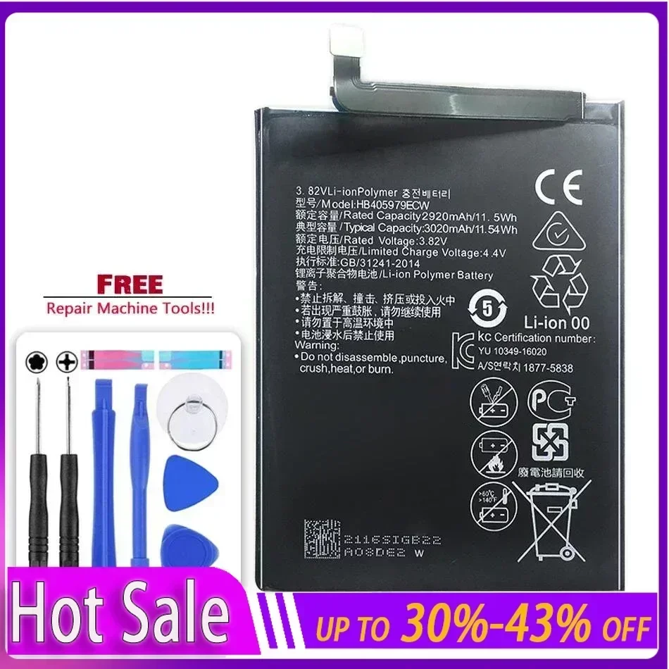 HB 405979 Аккумулятор ECW для Huawei Y5 2019 AMN-LX1 LX9 L21 L29 Honor 8S KSE-LX9 KSA-LX9 Ksa-al00 5 71&quot 8A