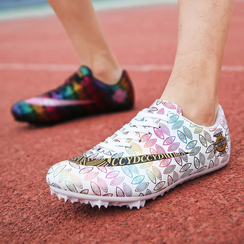 34-46 Track and Field Shoes Outdoor Training Track and Field Shoes Men High Jump Shoes Student Sports Running Shoes Plus Size
