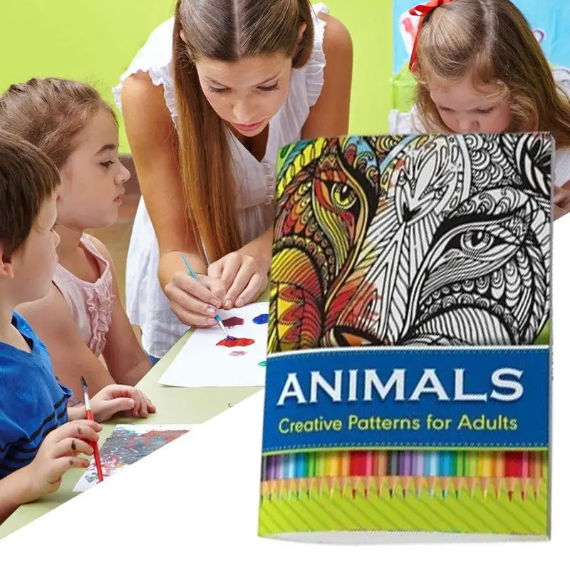 Успокаивающая книжка-раскраска детские книги для рисования портативные