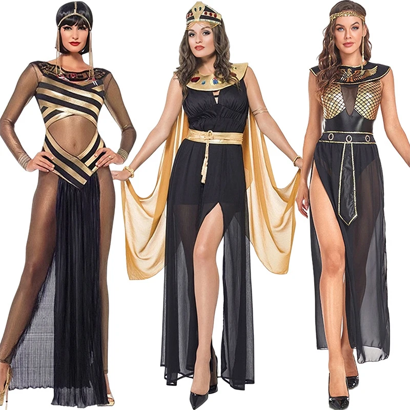 

Маскарадные костюмы средневековой королевы Клеопатры для взрослых женщин древнего египетского фараона