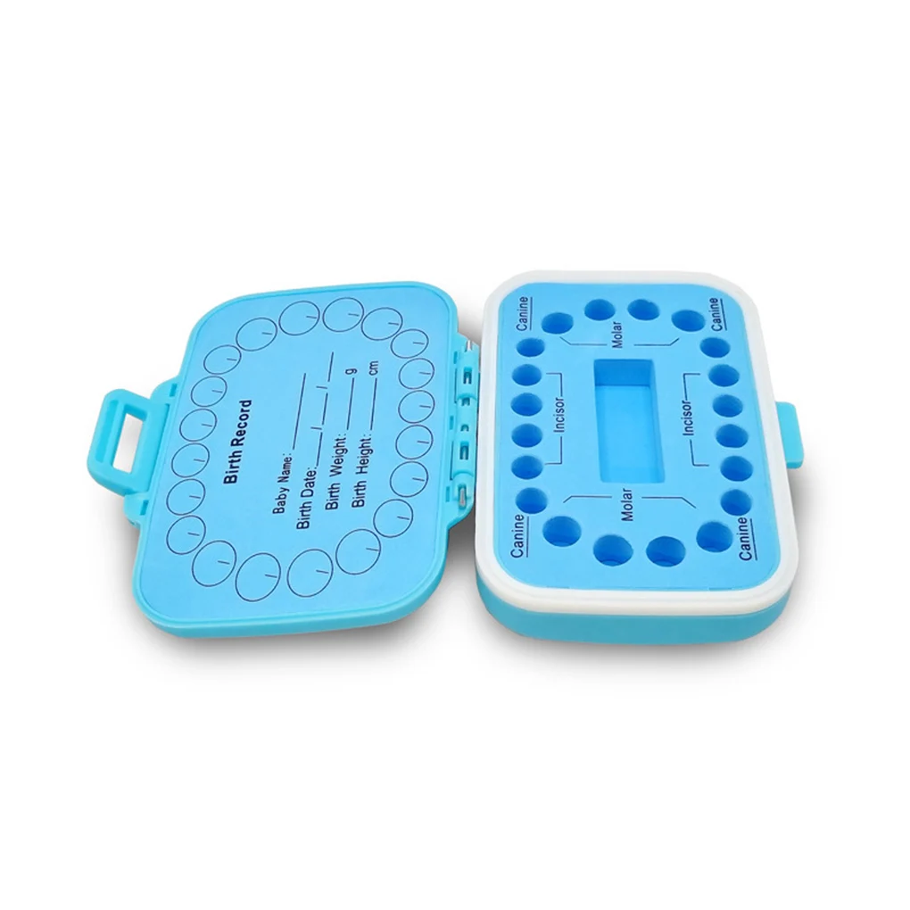 

Baby Milk Teeth Case Box Storage Container Gadgets Keepsakes Tooth Storing Organizing Infant Birthday Gift Boys Girls