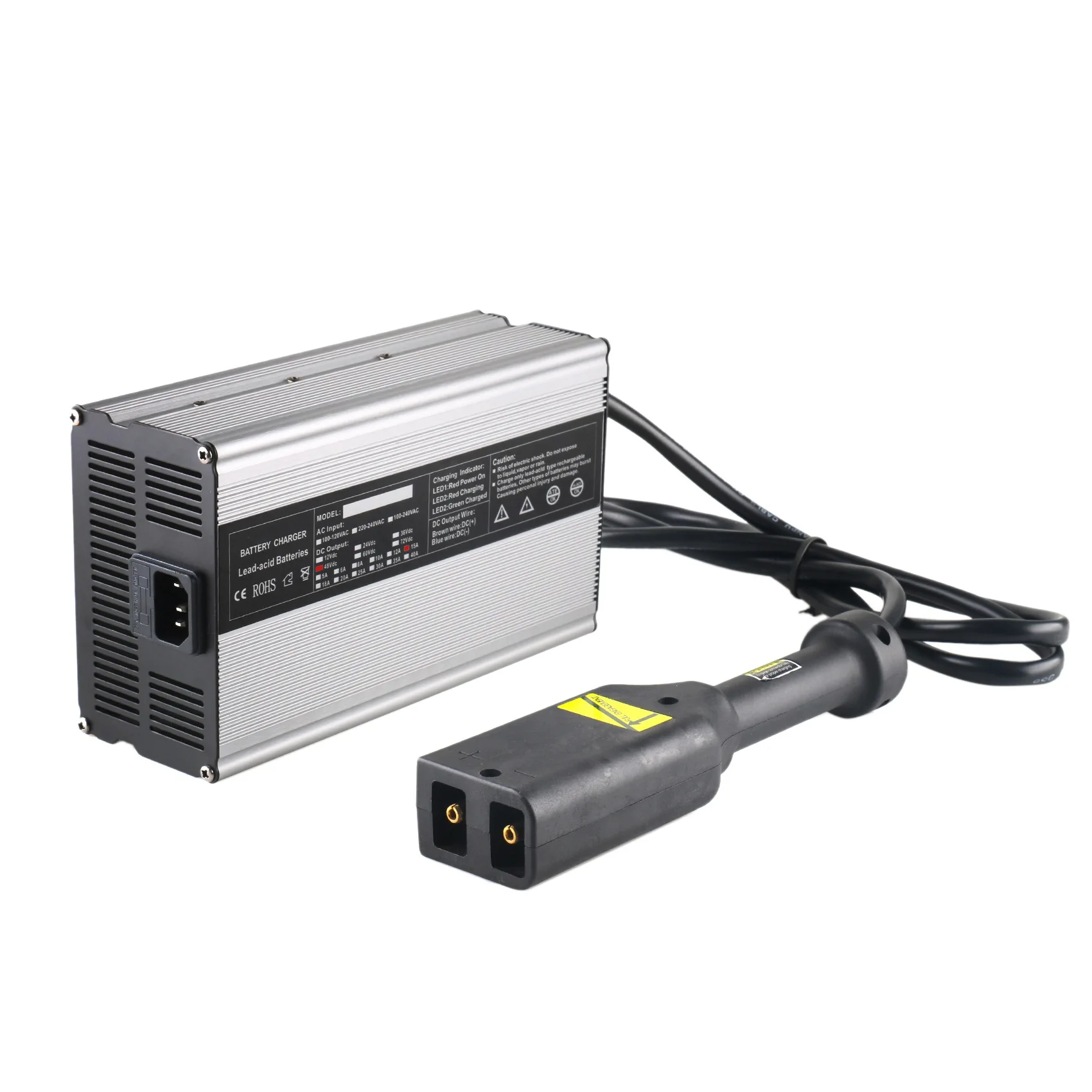 

15AMP Battery Charger for 48 Volt Golf Cart Charger -D Style Plug 110V US