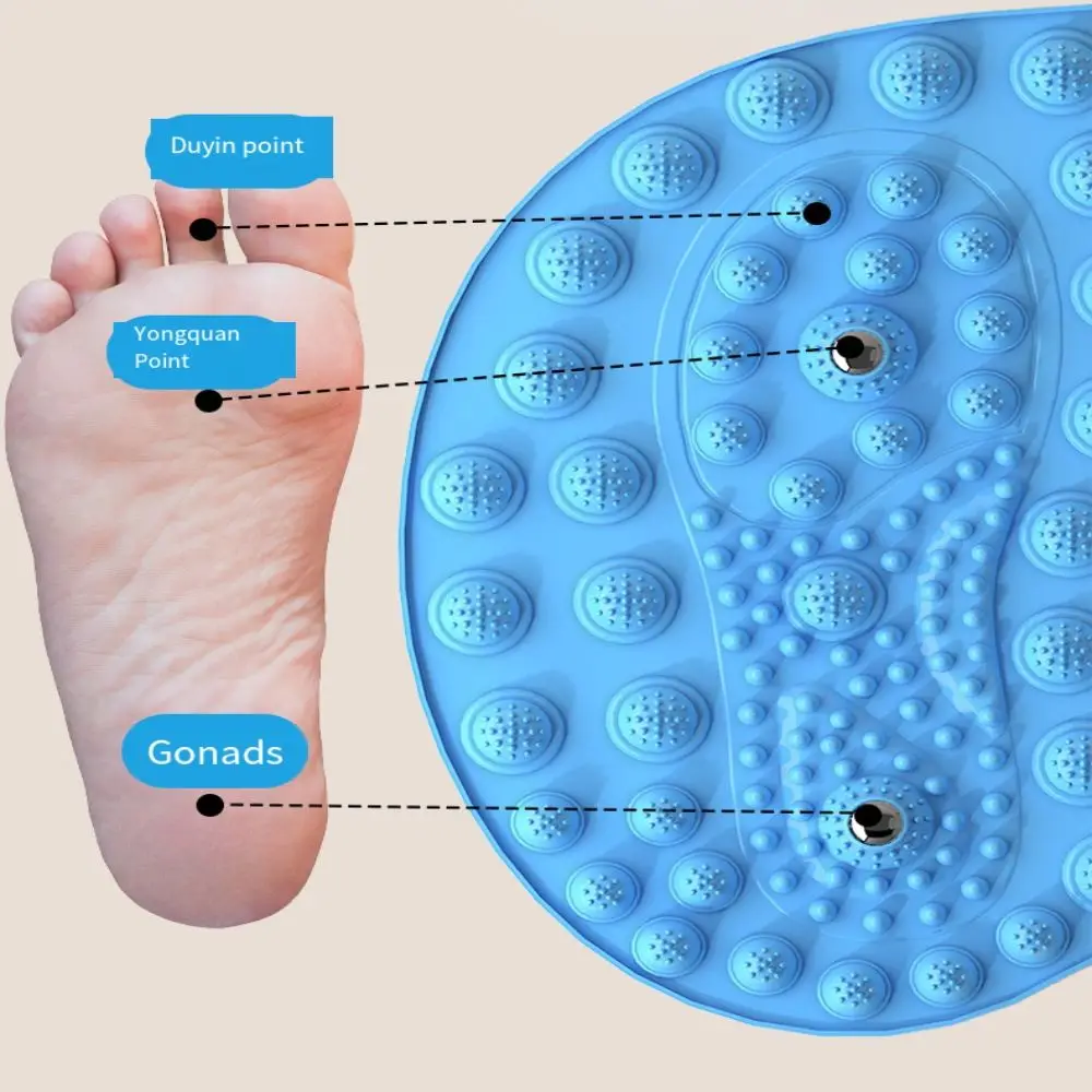 Магнитотерапевтический массажный коврик для ног противоскользящий креативный