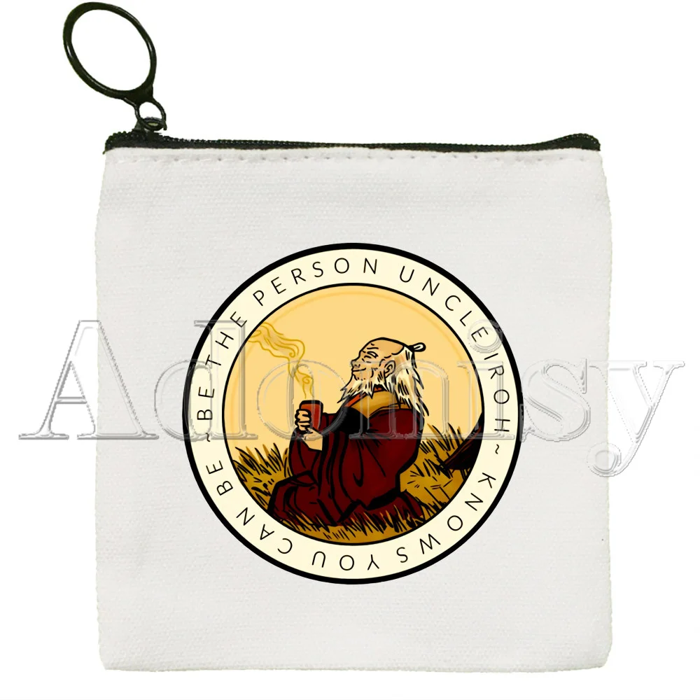 Avatar The Last Airbender Korean Cartoon Coin Purse Female Mini Canvas Art Cute Key Case Coin Purse Student Wallet
