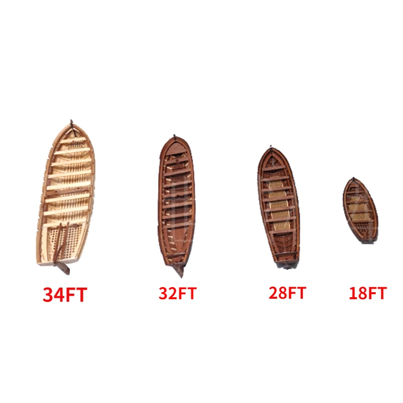 

1/96 Full Rib Lifeboat Model Kit Small Boat Series Kit DIY Handmade Wooden Boat Model