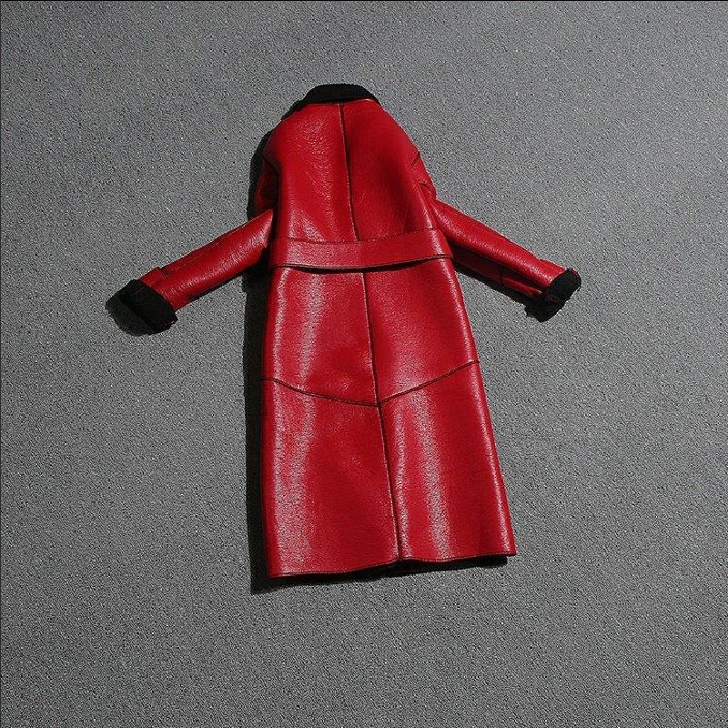 New Sheepskin Coat Famale Clothing Casual Long Slim 2022 Winter Fashion Lamb Wool Liner Genuine Leather Jacket Women Overcoat