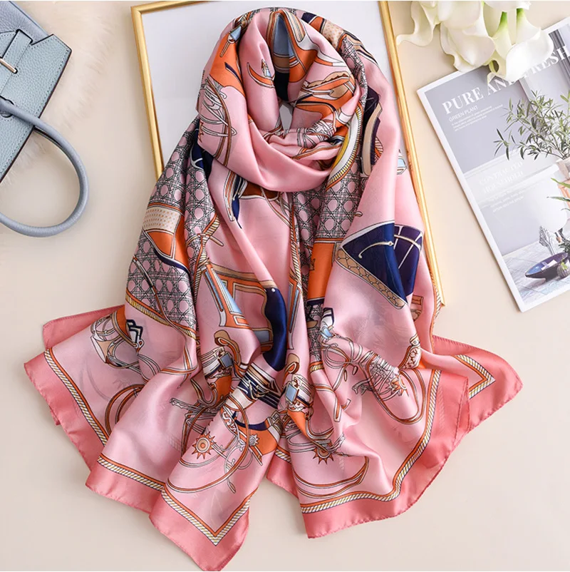 

Китайский бренд H259, летний и осенний женский теплый шарф с особым принтом, женские модные шелковые шарфы, шали, платок, пляжные шарфы