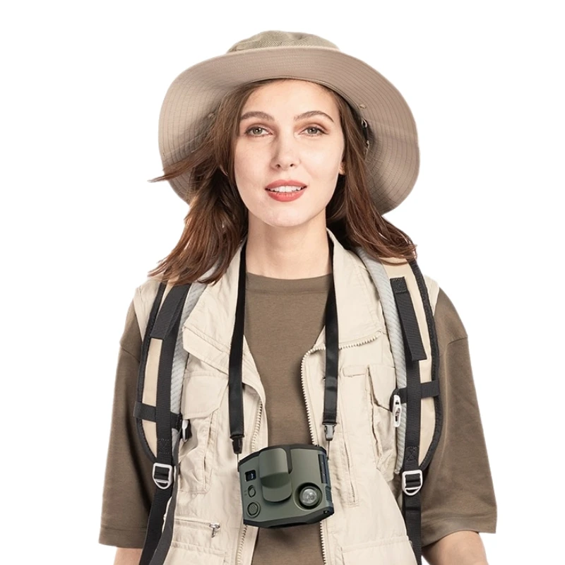 Портативный мини-вентилятор на шею/талию с зарядкой от USB 8000 мАч