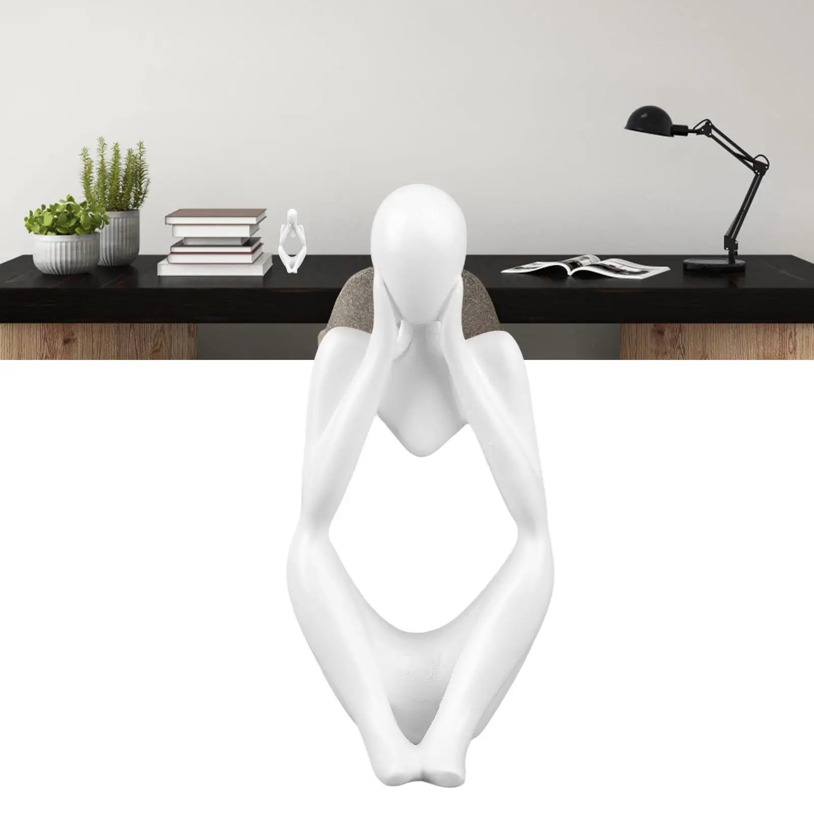 Абстрактная статуя истончика из смолы для гостиной и офиса