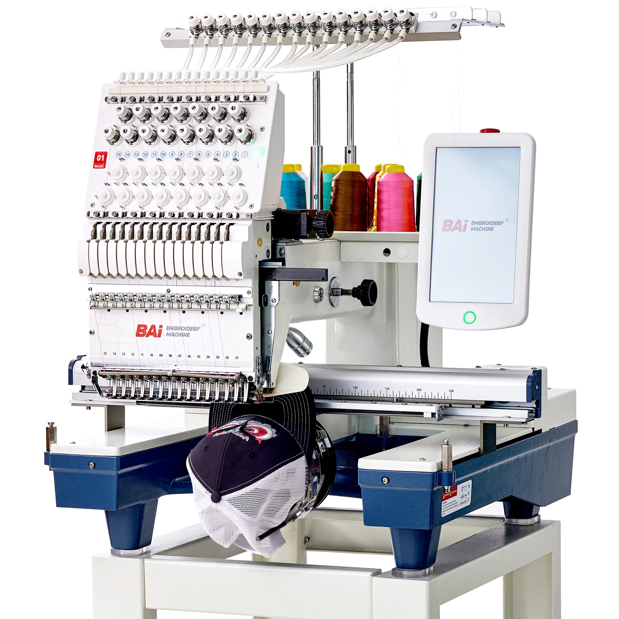

BAI Embroidery Machine for Clothing-Automatic Commercial Embroidery Machine for Hats-12/15 Needles Single Head Free Shipping
