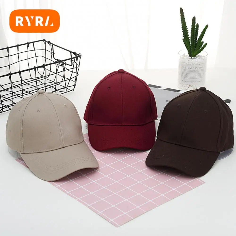 

Cycling Sunscreen Cap Durable Dome Outdoor Sunscreen Solid Color Cap Womne Peaked Cap Summer Adjustable Paste Style Summer Hat