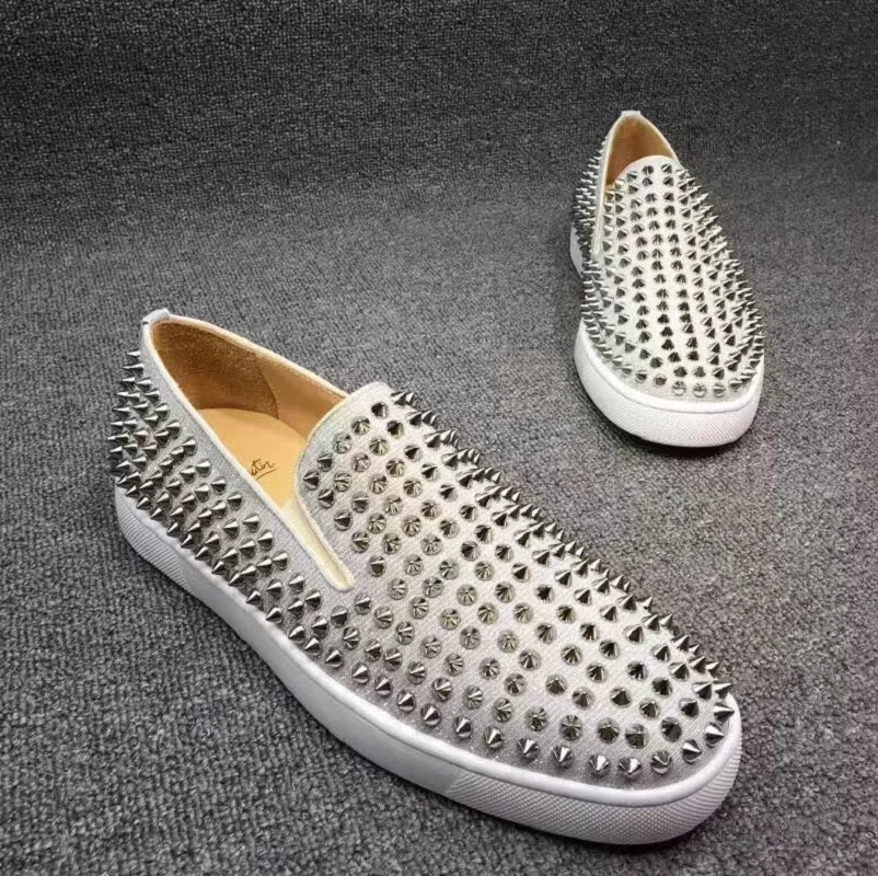 

Luxe Witte Punk Stijl Wilg Nagel Sportschoenen Rode Bodem Casual Herenschoenen Lefu Schoenen Lage Top Vrouwen Platte Schoenen