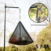 outdoor camping kitchen basket triangle storage net bag mesh hanging organizer camping outdoor equipments tools accessories