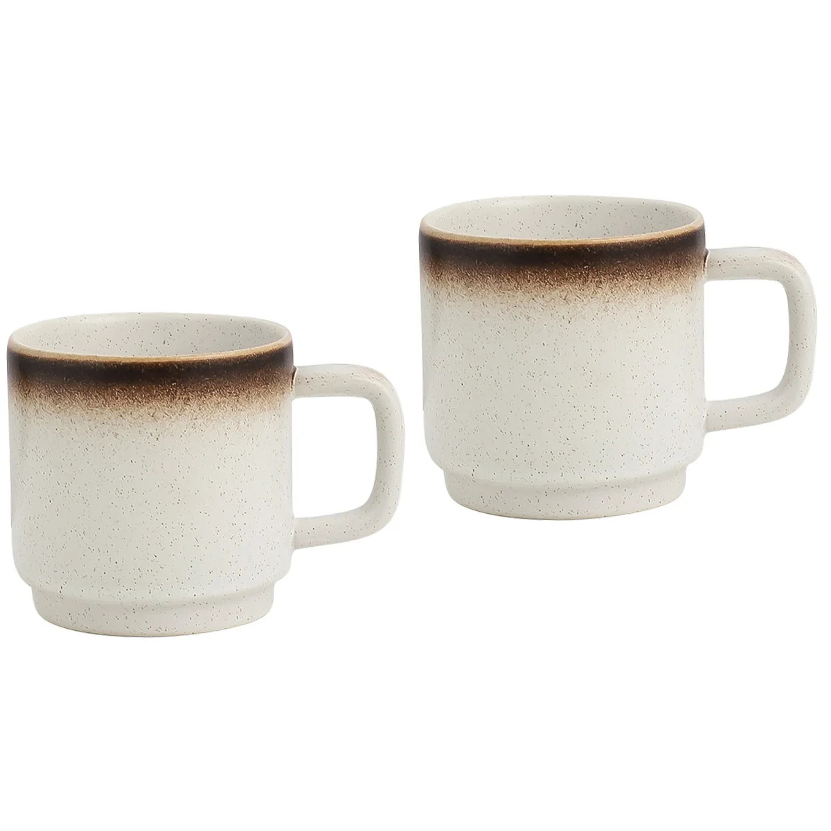 

2pcs Decorative Tea Cup Mug Ceramic Storage Cup Tea Mug Smooth Ceramic Mug
