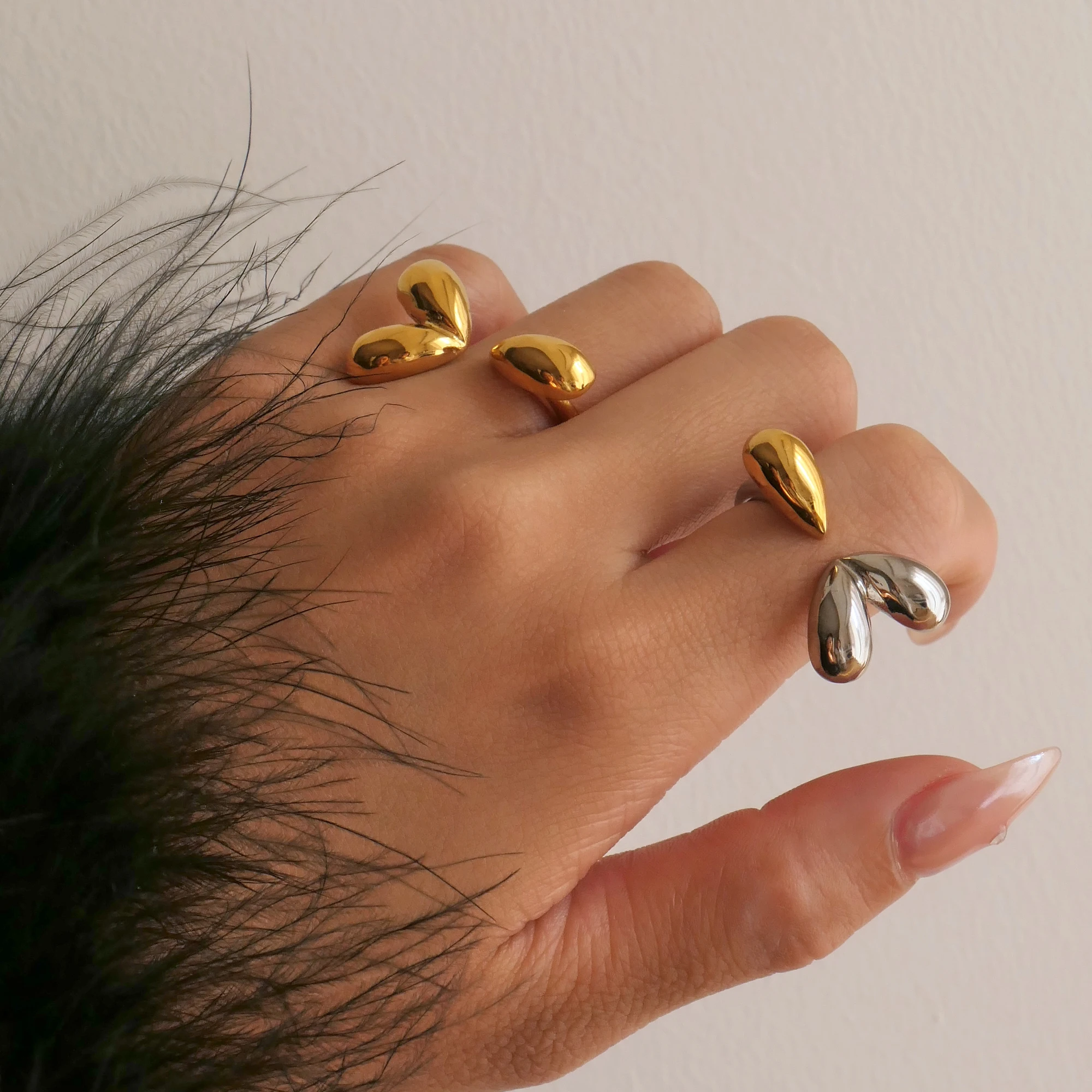 DASEIN новый дизайн цыганского воздушного шара французское кольцо 18-каратное