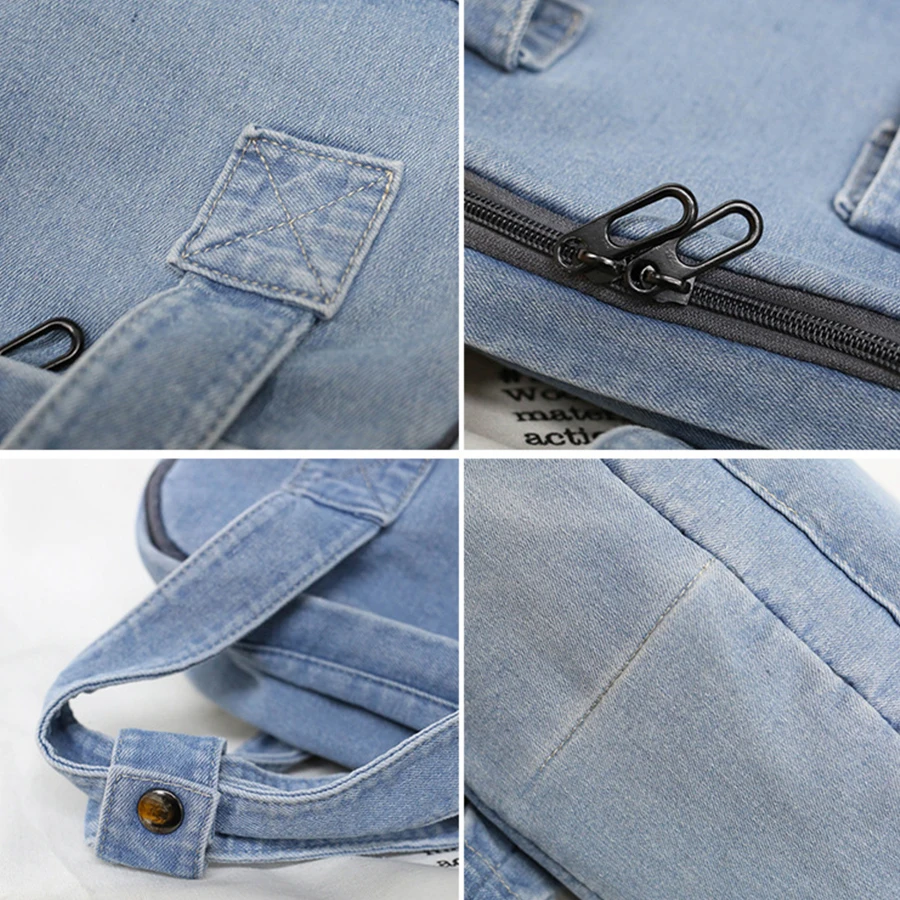 Xiaomi Denim School Bag Teenager Backpack Ladies High Capacity Women Backpacks Travel Bag Students Mochila Bolsa Backpack