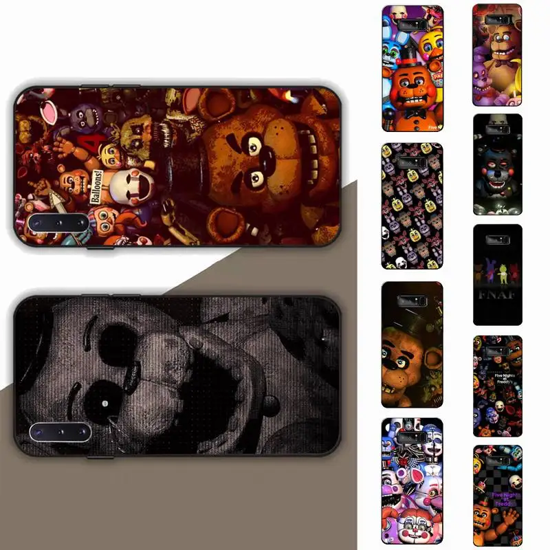 Fnaf Five-nights-At-Freddys Anime Phone Case for Samsung Note 5 7 8 9 10 20 pro plus lite ultra A21 12 72