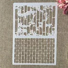 Прямоугольный трафарет из бамбука А4, 29 см, сделай сам, для рисования стен, раскраска для скрапбукинга, декоративный шаблон для тиснильный альбом