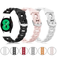 20mm 22mm women silicone strap for samsung galaxy watch 4 3 41mm 45mm wrist band bracelet s3 42mm 46mm active 2 gear watchband
