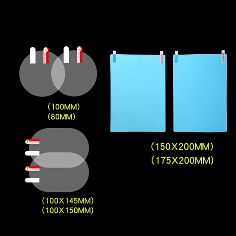 2 шт. автомобильные непромокаемые пленки наклейки на зеркало заднего вида