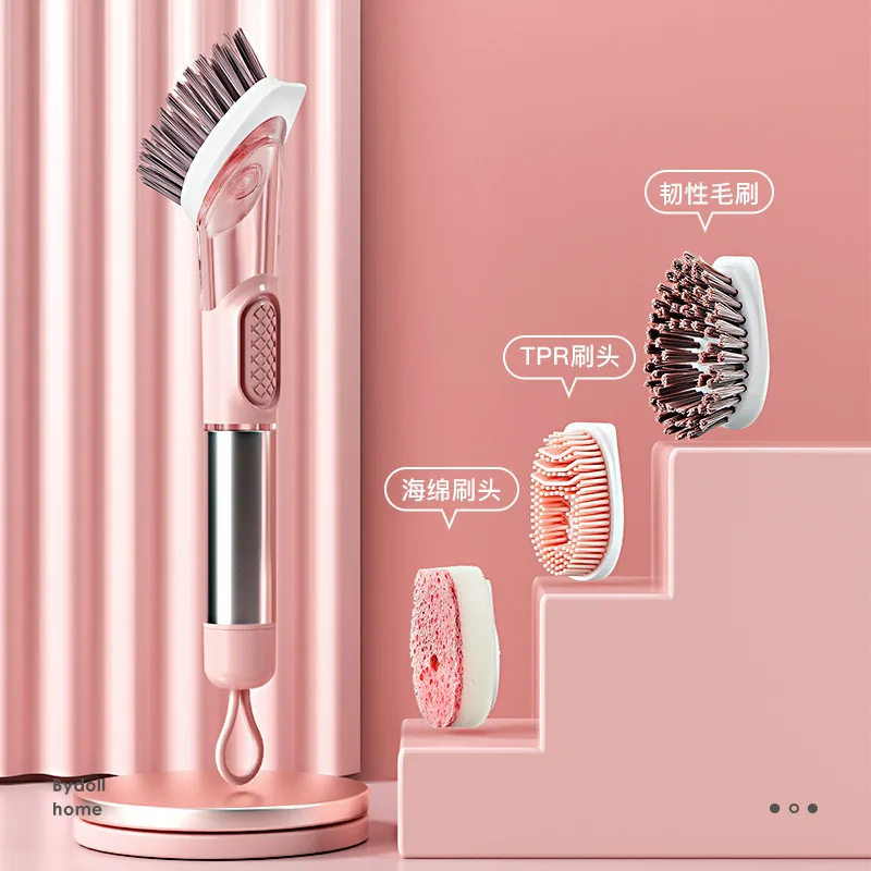 

Три в одном, щетка для мытья кастрюль с добавлением жидкости, щетка для чистки кастрюль, зеркальное удаление пятен, зеркальная щетка