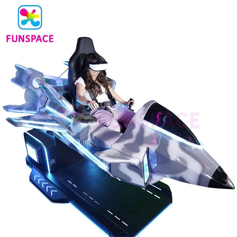 Фото Оптовая продажа VR-оборудования Funspace Factory: 9D VR-симулятор полетов и стрельбы, игровой автомат виртуальной реальности «Самолет» №5