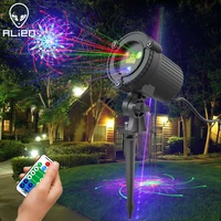 ALIEN RGB 32 Patterns Christmas Laser Projector Outdoor Light Remote Garden Waterproof IP65 Holiday Xmas Outside Shower Lighting