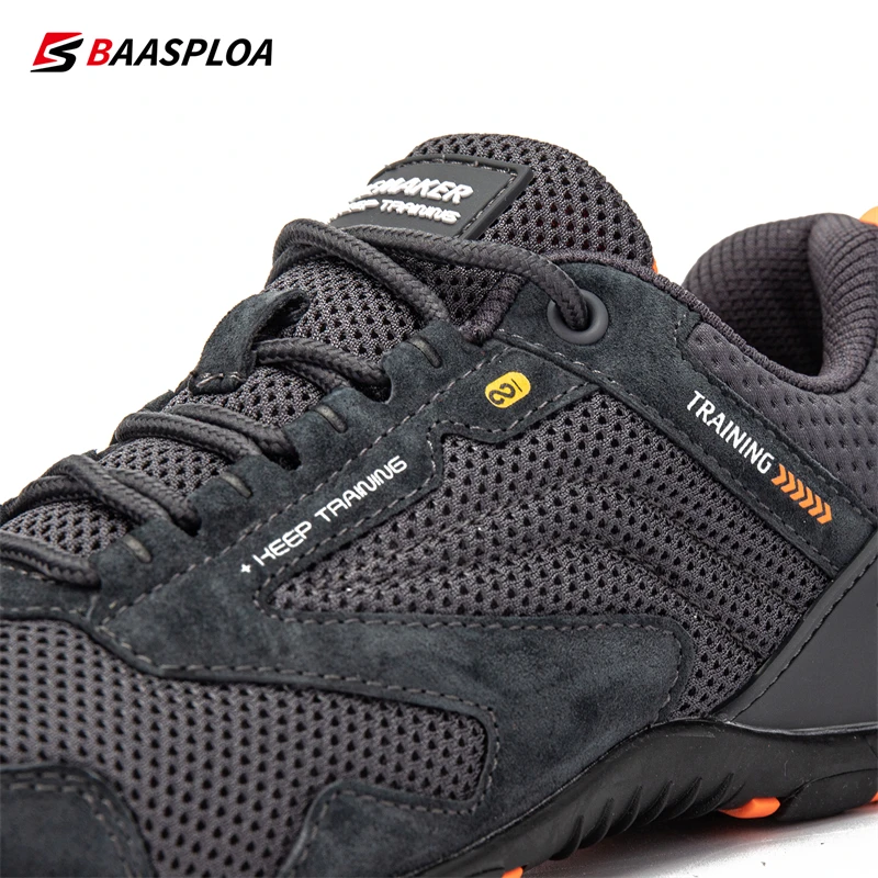 2023 Baasploa Men Hiking Shoes Breathable Outdoor Sneakers Non-Slip Wear-Resistant Sport Shoes for Men New Arrival Free Shipping