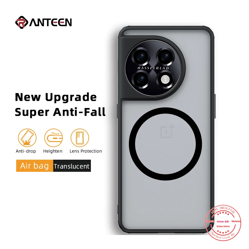 

Anteen for Oneplus 11 11R ACE2 Series Crystal Transparent Phone Case Lens All Inclusive Shockproof Cover Airbags Anti-fall Shell