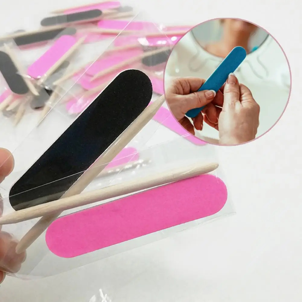 

50pcs Disposable Nail Cleaning Care Kit Mini Nail File Sticks Nail Art Tool Portable Filer Nail Accessories Manicure Supplies