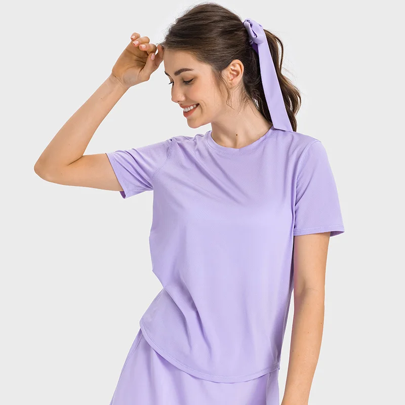 

Летние женские Светоотражающие футболки с коротким рукавом для бега с вырезом лодочкой летние влагоотводящие футболки для занятий йогой