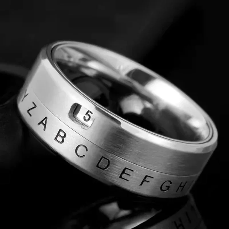 Мужской палец Viking Spinner черное готическое кольцо для большого пальца титановая