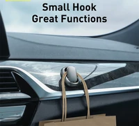 2022 new 2pcs car hook car sticker holder auto fastener clip for cable headphone key wall hanger