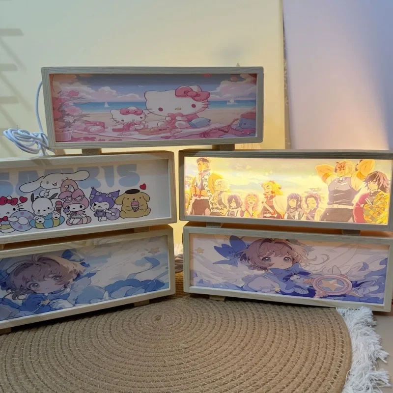 Мультфильм аниме карандаш Шин Чан KINOMOTO SAKURA освещение рисунок спальня изголовье