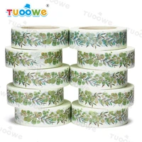 new 10pcslot 15mm x 10m floral wedding eucalypt leaves scrapbook paper masking adhesive washi tape washi tape set designer mask