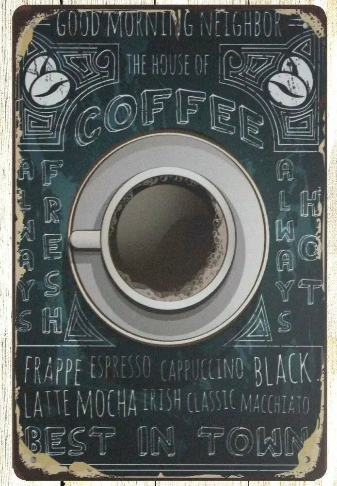 

Металлическая фотография, кофейный цвет, лучший в городе, кухня, коттедж, ферма, металлический знак