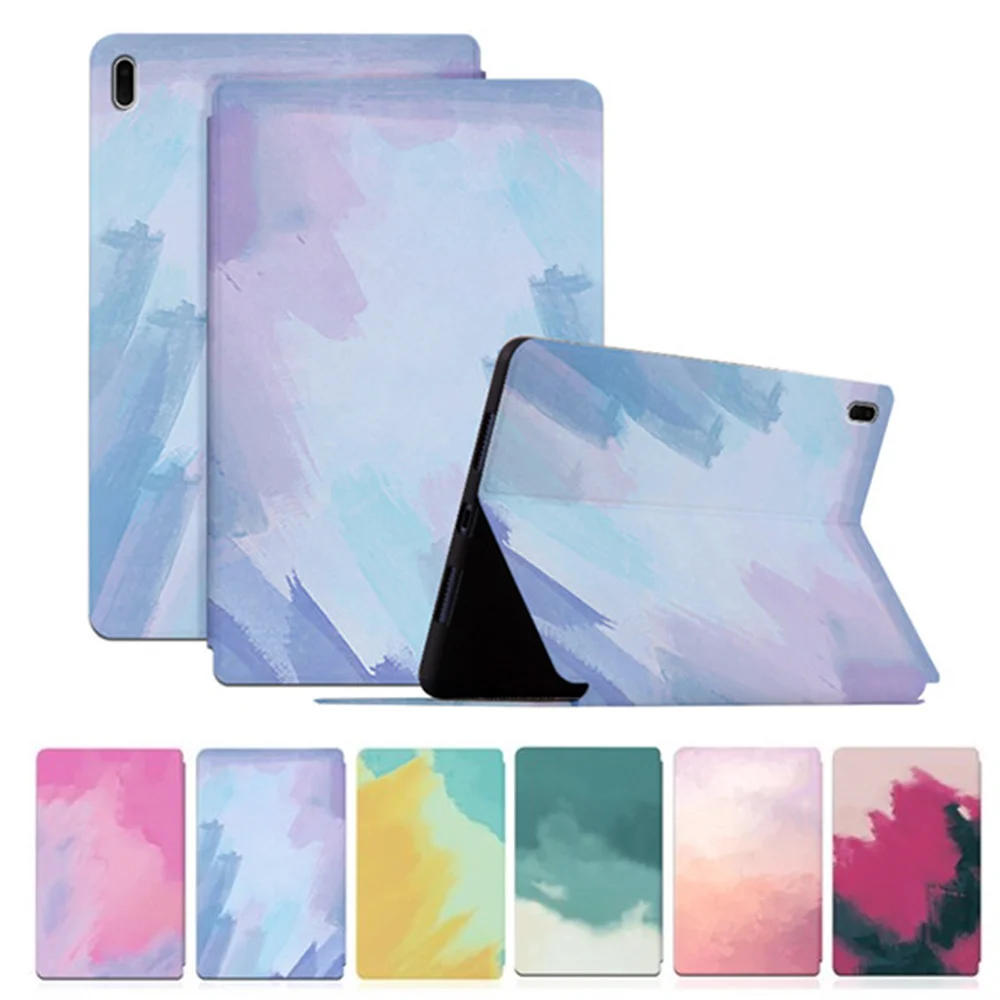 

For Samsung Galaxy Tab A8 10.5" Tab A7 Lite 8.7" S6 Lite 10.4" Flip lPainting Stand Cover Tab S7 FE 12.4'' S8 Plus Tablet Case