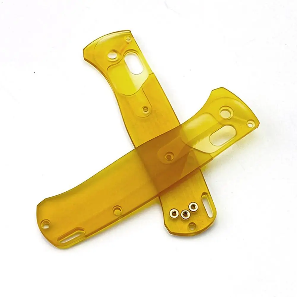 

1 Pair Ultem Pei Material Folding Knife Crossfade Transparent Scales Handle Patches For Bugout 535 Knife Knives G J8o5