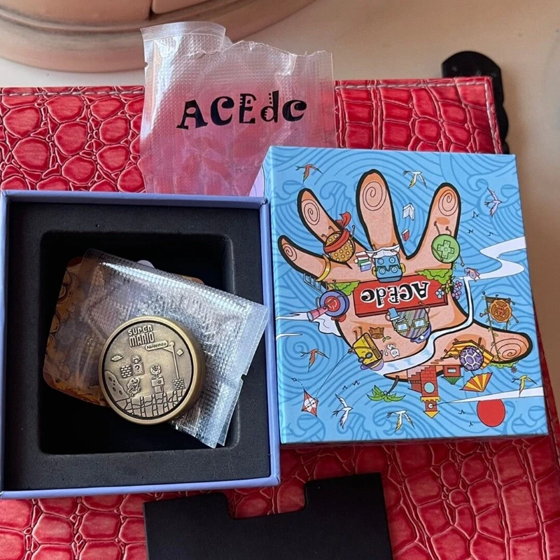 Second-Hand out-of-Print EDC Cartoon Ppb Brass Material Box with Complete Accessories Stress Relief Toy PPB