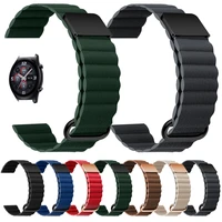 strap for honor gs3 gs pro watchband for honor watch band es magic 2 42mm 46mm wrist bands magnetic leather bracelet 20mm 22mm