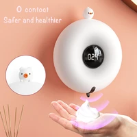 wall mount automatic foam soap dispensers led temperature display foaming hand washer wash automatic 0 15s infrared sensor