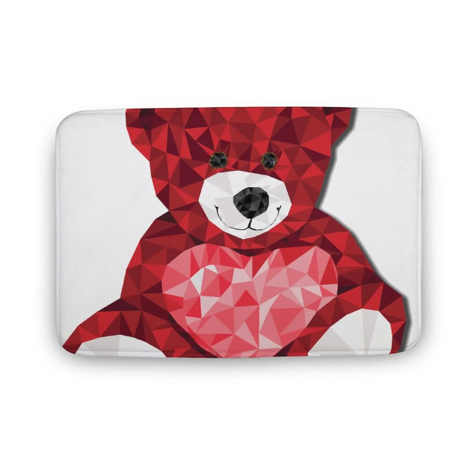 

Doormat Welcome Mats Non Slip Entrance Indoor Doormat Door Mats Rugs,Bathroom Floor Mat-Low Profile Red, Bear, Diamond