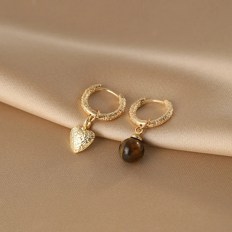 Новые модные роскошные серьги светильник ARD асимметричные с тигровым глазом и