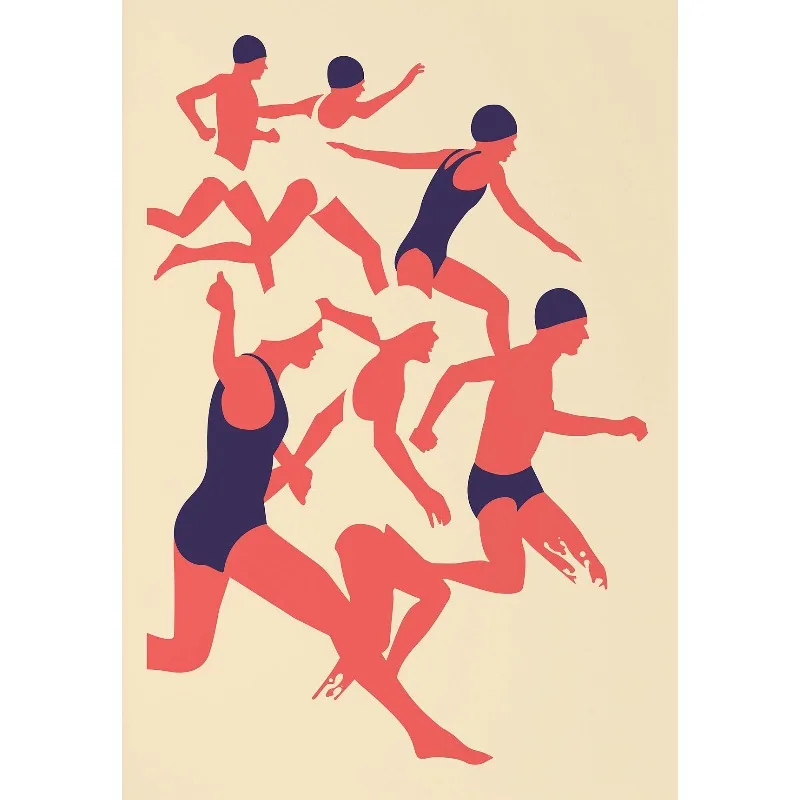 

Абстрактный летний плакат на холсте