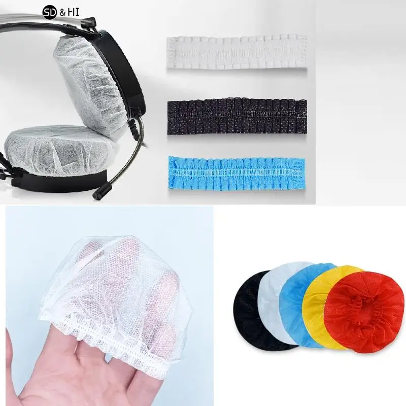 

20 шт./упаковка, одноразовые нетканые накладки для наушников, 5-10,5 см