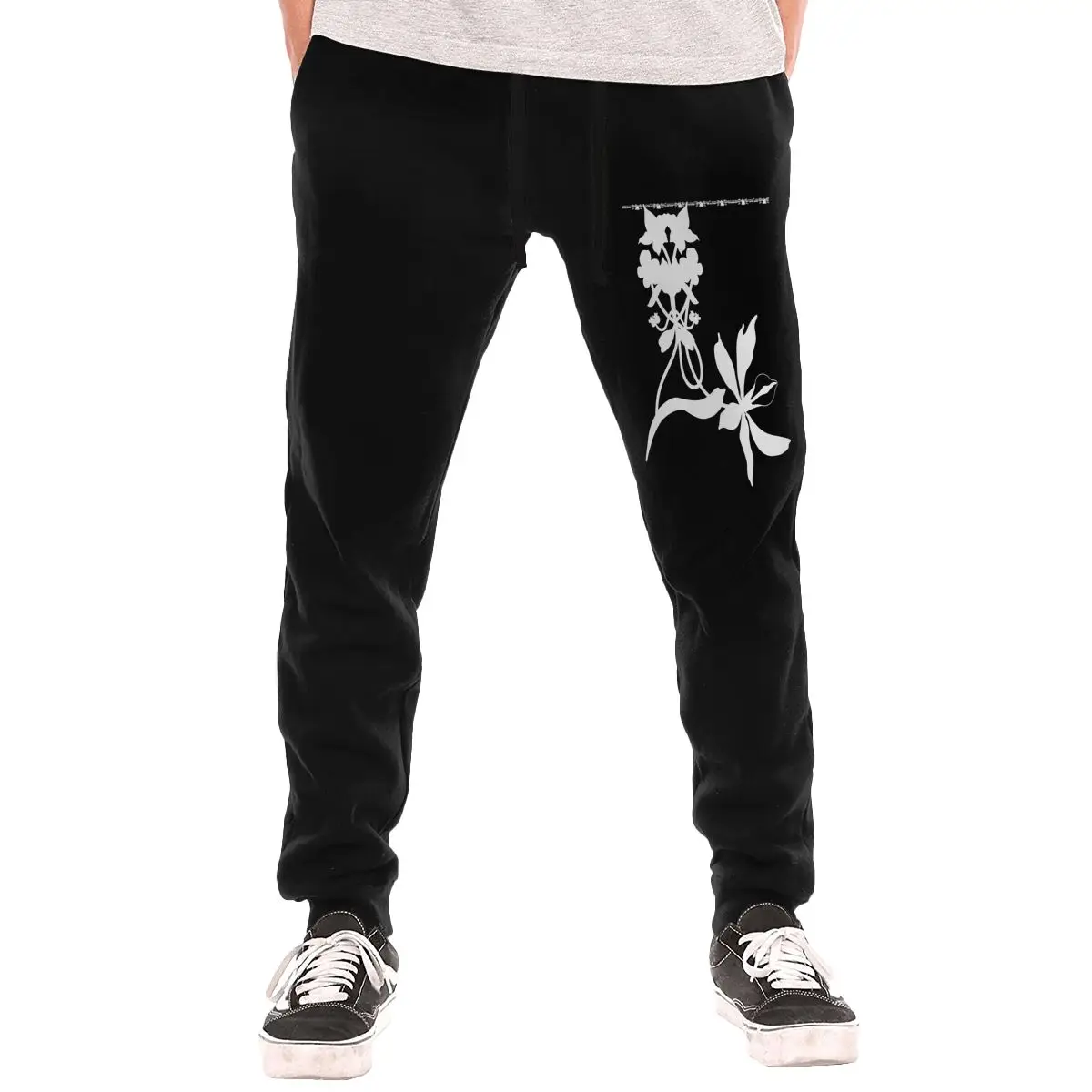 

Осенне-зимние мужские спортивные штаны с маленьким принтом, удобные и теплые, подходят для повседневной носки