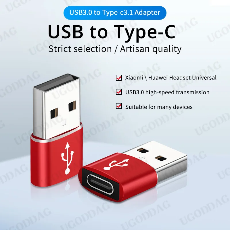 Адаптер USB Type C 3 1 A папа на мама конвертер адаптер для зарядки и передачи данных